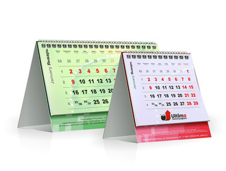 Календарь домик с перекидным блоком, календарь настольный, типография «Ультима» Нижний Новгород